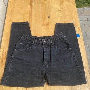 Vintage Lee high-waisted black jeans